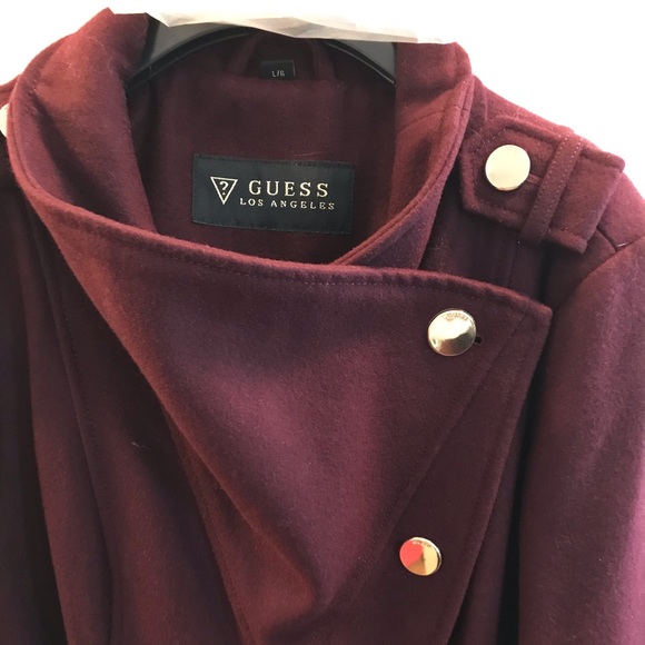 Guess Belted Wrap Coat - Picture 2 of 4